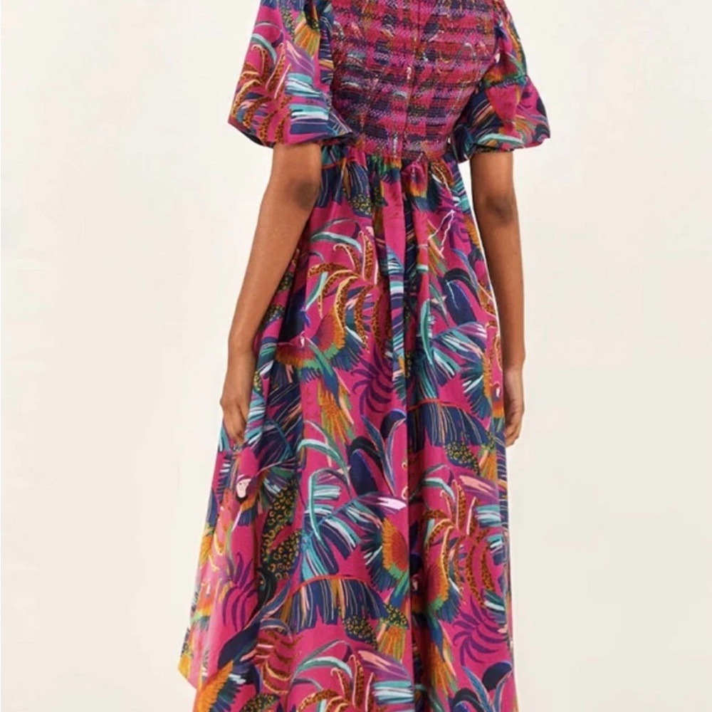 Farm Rio Macaws Midi Dress / NWT / Size M / $245 MSRP - Picture 6 of 10